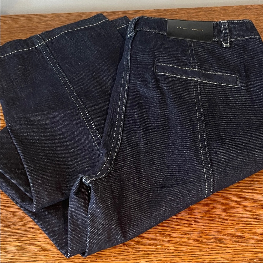 Women's Dark Blue Straight Leg Jeans